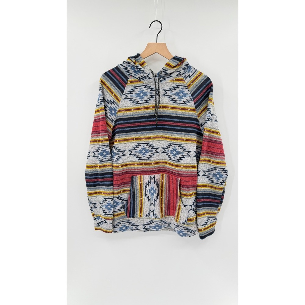 Brooklyn Cloth M Hoodie Southwestern Aztec Tribal Print Boho Streetwear Outdoor